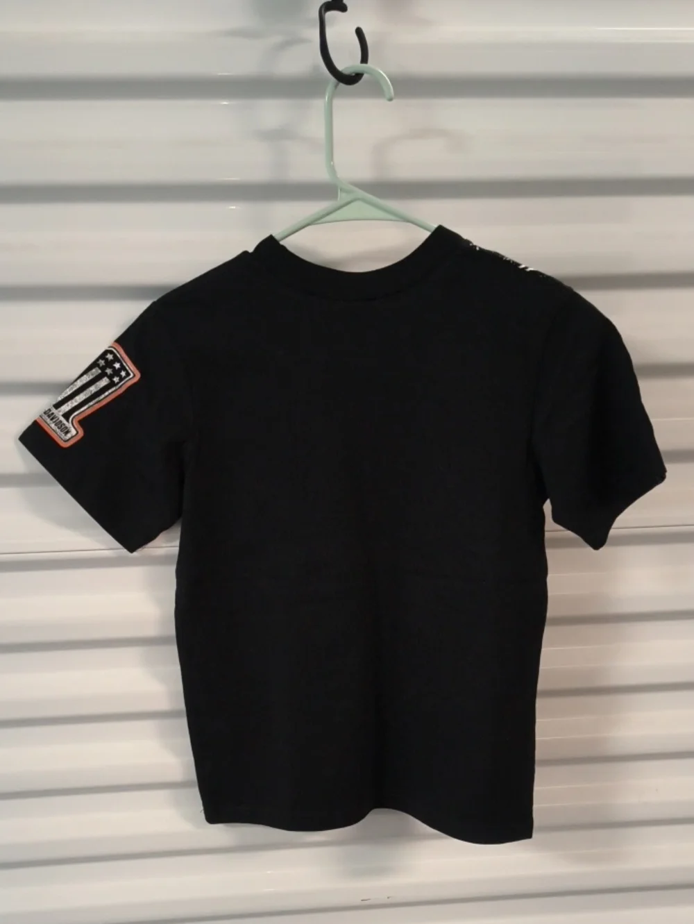 Harley-Davidson Big Boys' Size 8/10 Zipper Graphic T-Shirt Black 1092531